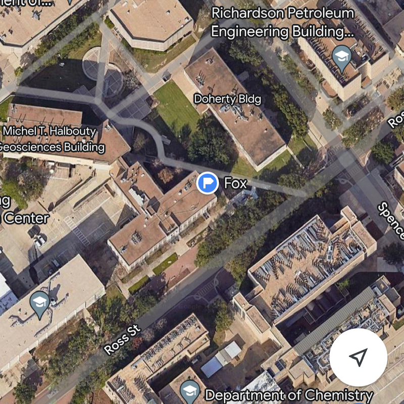 Fox on a map