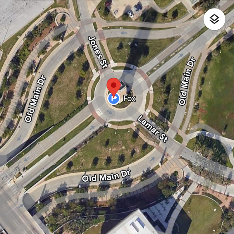 Fox on a map
