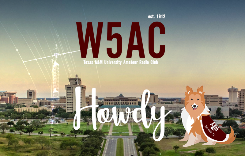 Front of Current W5AC QSL Card