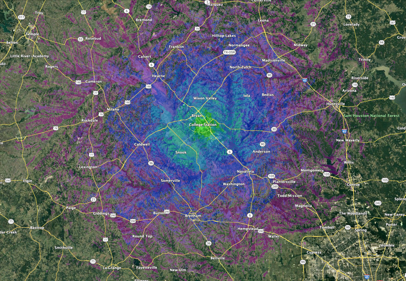 W5AC 70cm DMR repeater far coverage